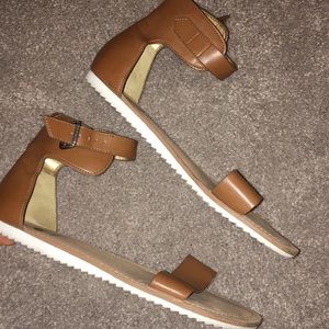 Tan Flat Sandals